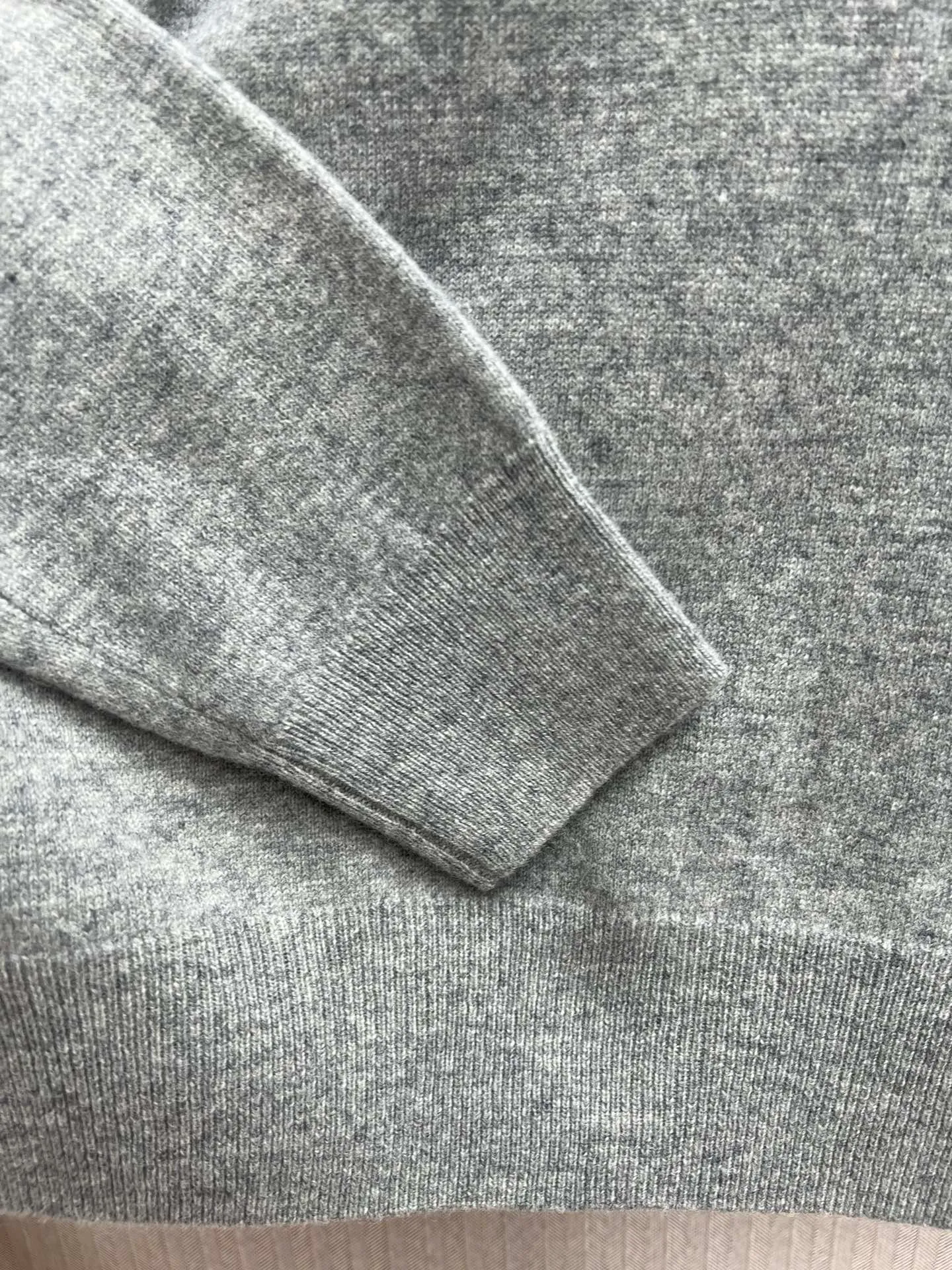 🅿️490 Polo 25ss new Ralph Lauren Logo round neck long-sleeved sweater, gray, same style for men and women, high version, size: S.M.L.XL.